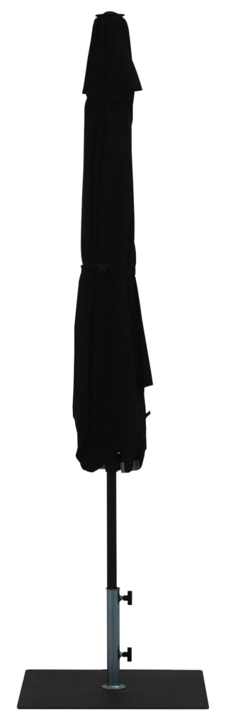 Ombrellone da Giardino Ø3 m Palo Ø38 mm in Alluminio Tessuto Olefin Trend Nero