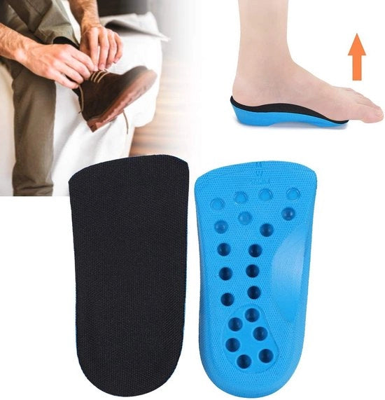 Inlegzoli Elevanti 2-4 cm - Zola Interna Ortopedica - Materiale PU - Dampening di Shock - Comfort Sport - Zola Interna Rimovibile - Zoli Elevanti