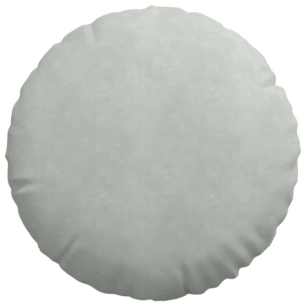 Cuscini per Seduta 2 pcs Grigio chiaro Ø50 x 19 cm Velluto
