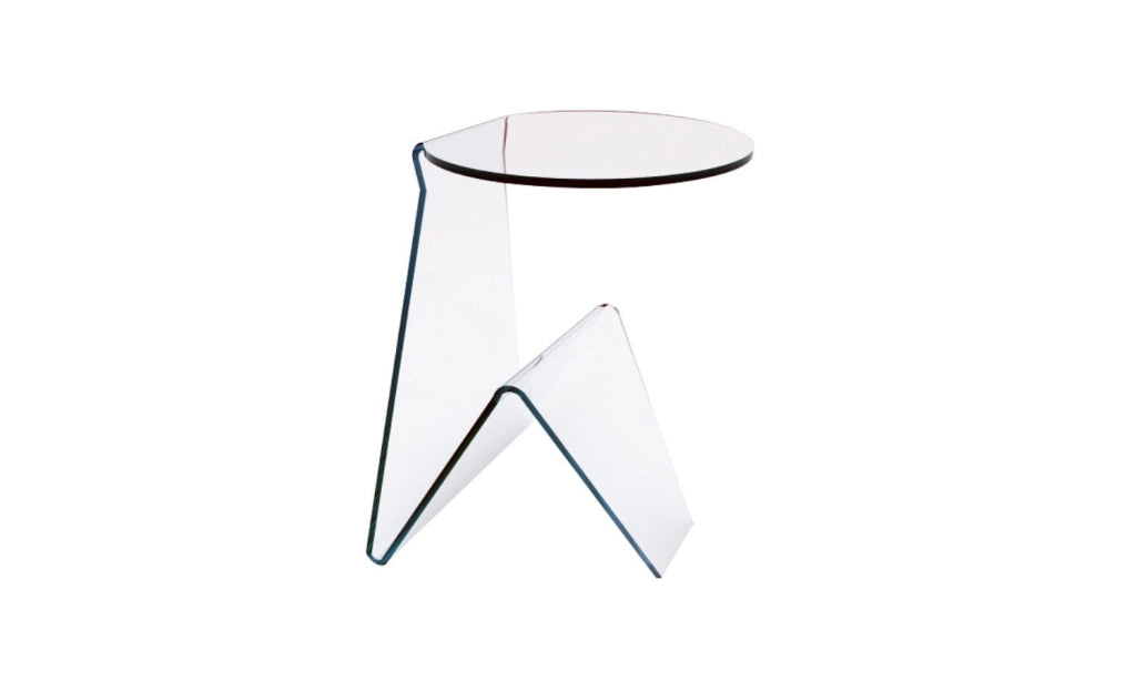 Tavolino Rettangolare in Vetro 45x40x55cm TFT Glass Trasparente