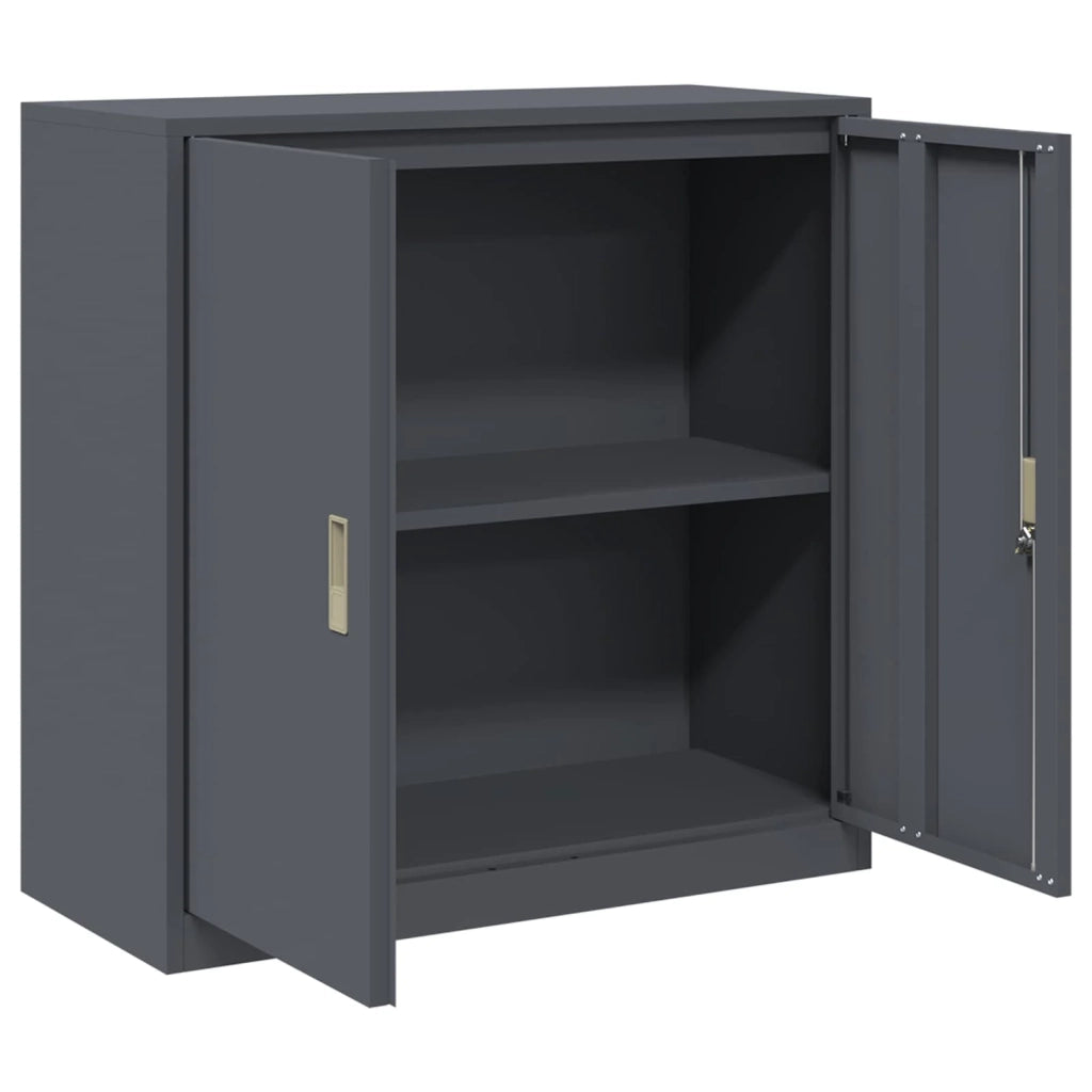 Armadio Antracite 90 x 40 x 90 cm Acciaio 891642