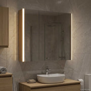 Mobiletto per specchio da bagno con lo scaffale Rovere Sonoma