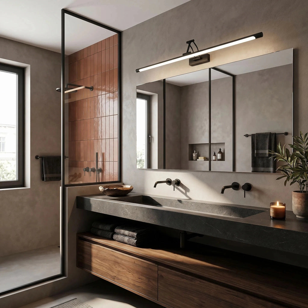 Applique Da Bagno Led Swe027-1w 80cm Black