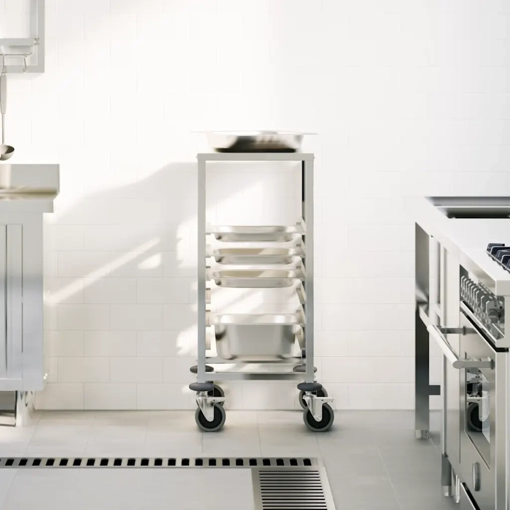 Carrello Portateglie con 6 GN Contenitori 39x55x87 cm CFW6653000