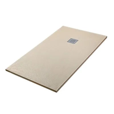 Piatto doccia 80x90 Karen in resina riducibile tortora effetto pietra