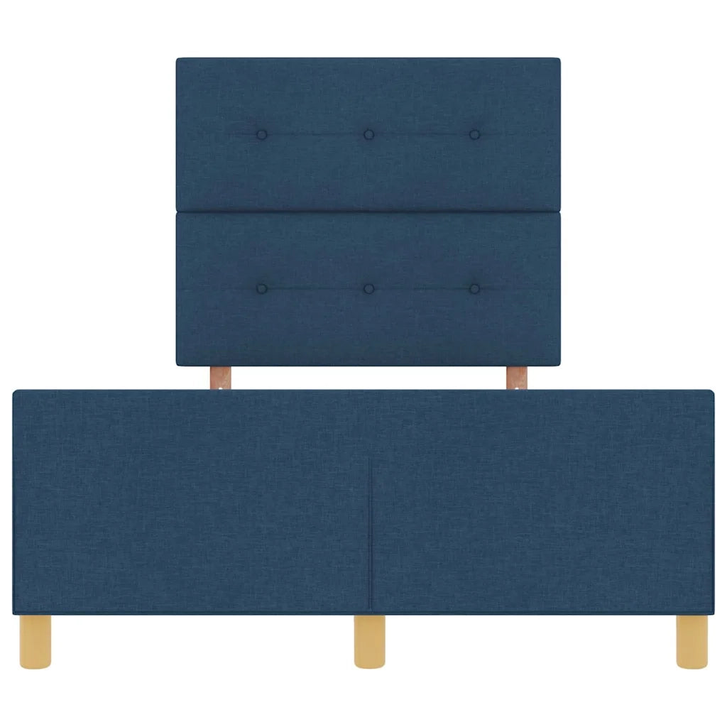 Struttura del letto con testiera-Giroletto Blu 120 x 200 cm Tessuto 501056