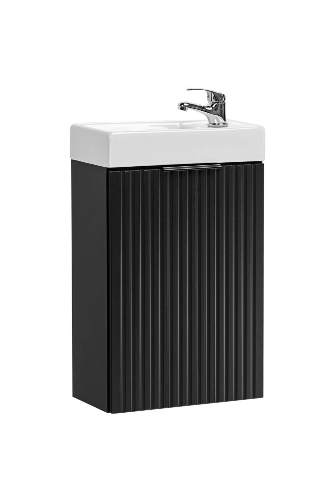 Set mobili bagno 40 cm con lavabo Adel Black 40 cm