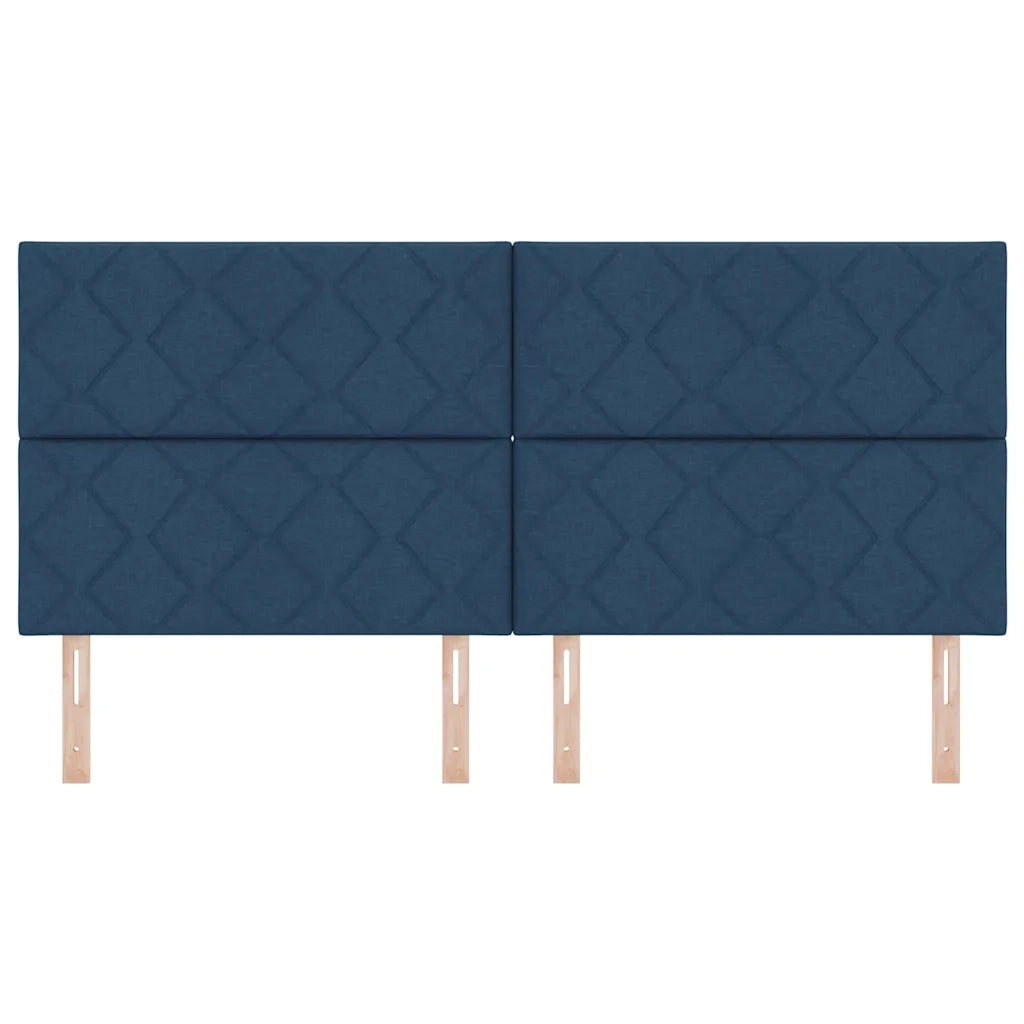Testiera Blu 200 cm Tessuto 3337957
