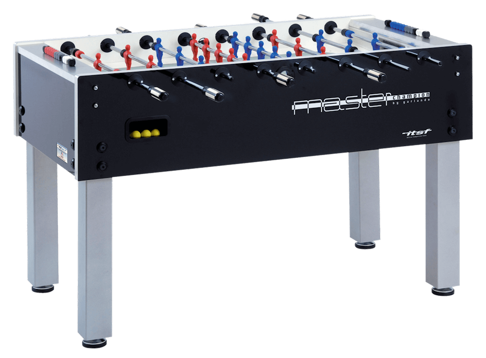 Calciobalilla in Mdf con Aste Uscenti e Campo Gioco Lungo Garlando Master Champion Itsf