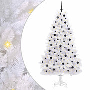 Albero di Natale | Decorazioni natalizie Artificiale con Rami Pieghevoli Bianco 210 cm