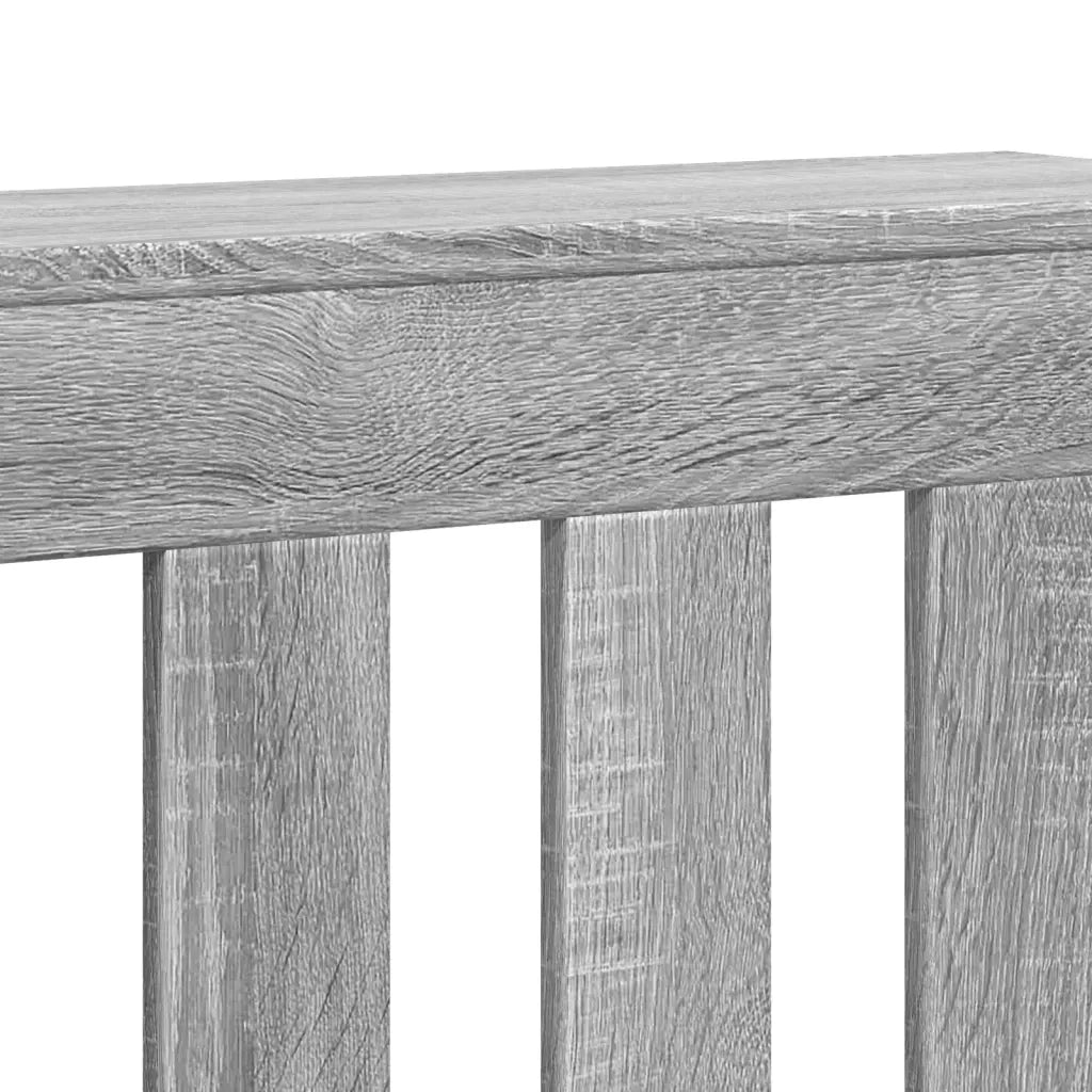 vidaXL Copertura Termosifone Grigio Sonoma 104x20x82 Legno Multistrato