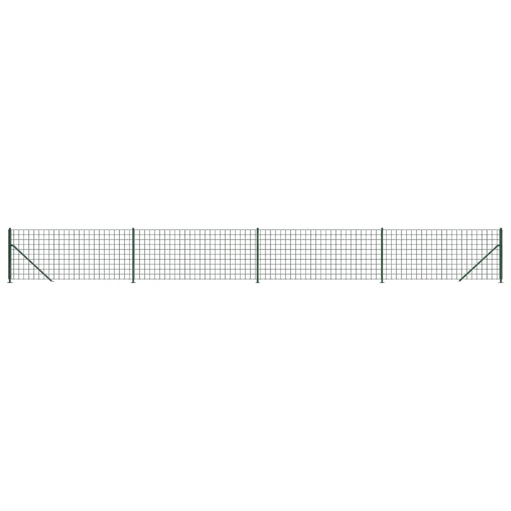 Recinzione Metallica con Flangia Verde 1,1x10 m 154178