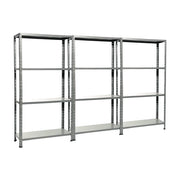 KIT 3 Scaffali 4 ripiani Misure: 75x30x145cm portata 160kg totale 40Kg ripiano