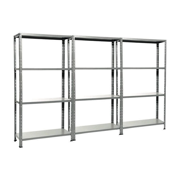 KIT 3 Scaffali 4 ripiani Misure: 75x30x145cm portata 160kg totale 40Kg ripiano