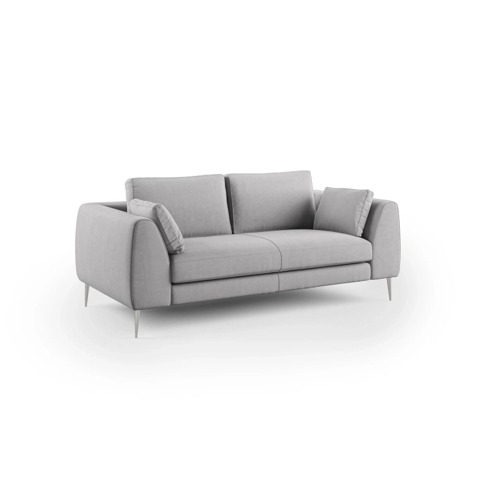 Plano Divano moderno in microfibra tecnica smacchiabile T11 176 cm grigio