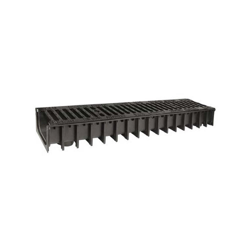CANALE IN PP CON GRIGLIE IN GHISA B125- 100X100 - 1000 mm- SAB- pezzi 1