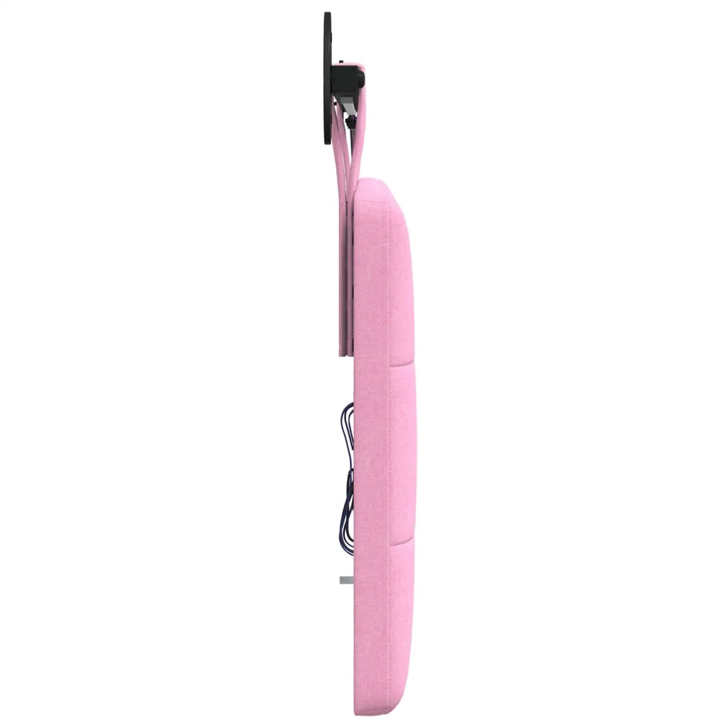 Testiera | Testata sospesa Con luce LED Rosa Tessuto