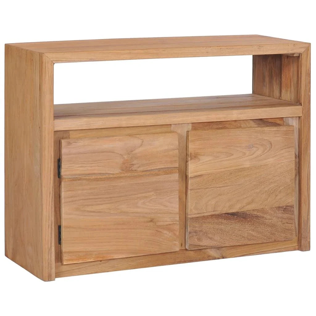 Buffet credenza mobile consolle unità contenitore 80 cm legno massello di teak 4402220