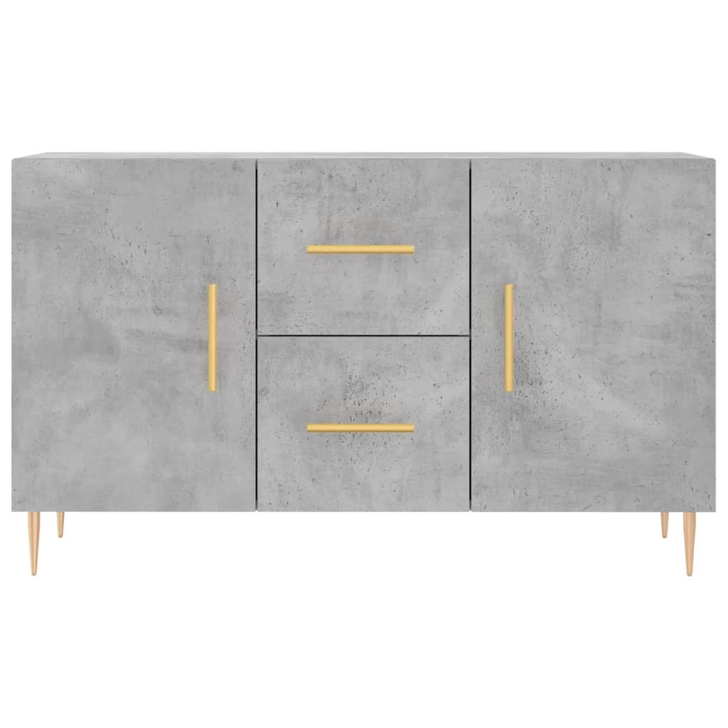 Buffet credenza cassettiera armadio mobile contenitore organizer per cucina soggiorno salotto 100 x 36 x 60 cm legno ingegnerizzato grigio 02_0031825