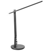 Lampada da tavolo LED per ufficio domestico con braccio regolabile e orientabile dimmer a 10 livelli e timer grigio