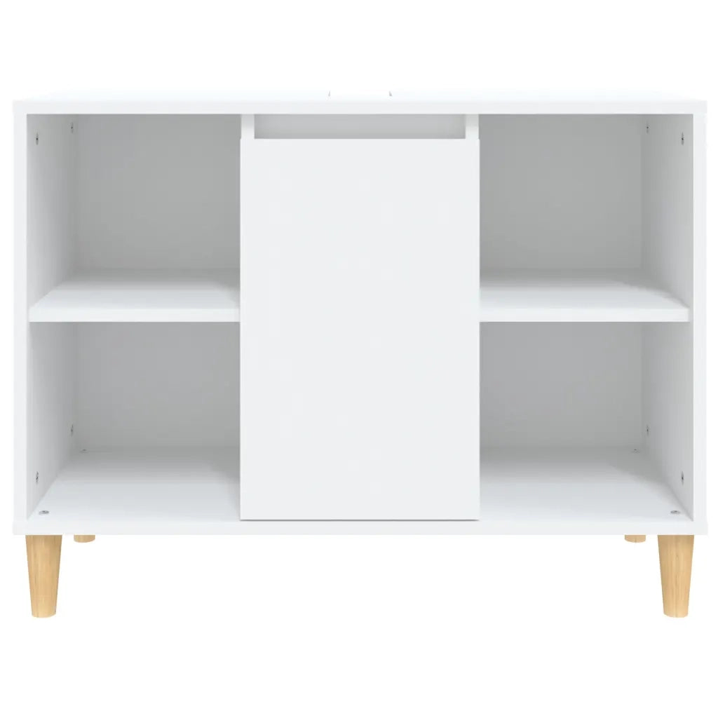 Mobile Lavabo Bianco 80x33x60 cm in Legno Multistrato 821284