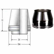 Inox doppia parete aisi 316 capp ello tronco cono d.180 230 b08x9