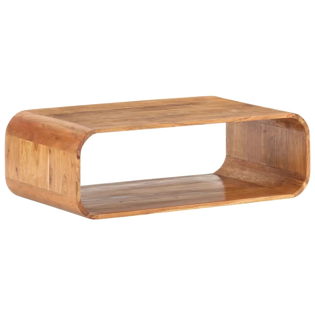 Tavolino da Salotto 90x50x30 cm in Legno Massello d'Acacia cod mxl 66106