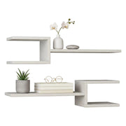 Domingo, Mensola un Ripiano, 75x22x18h cm Bianco