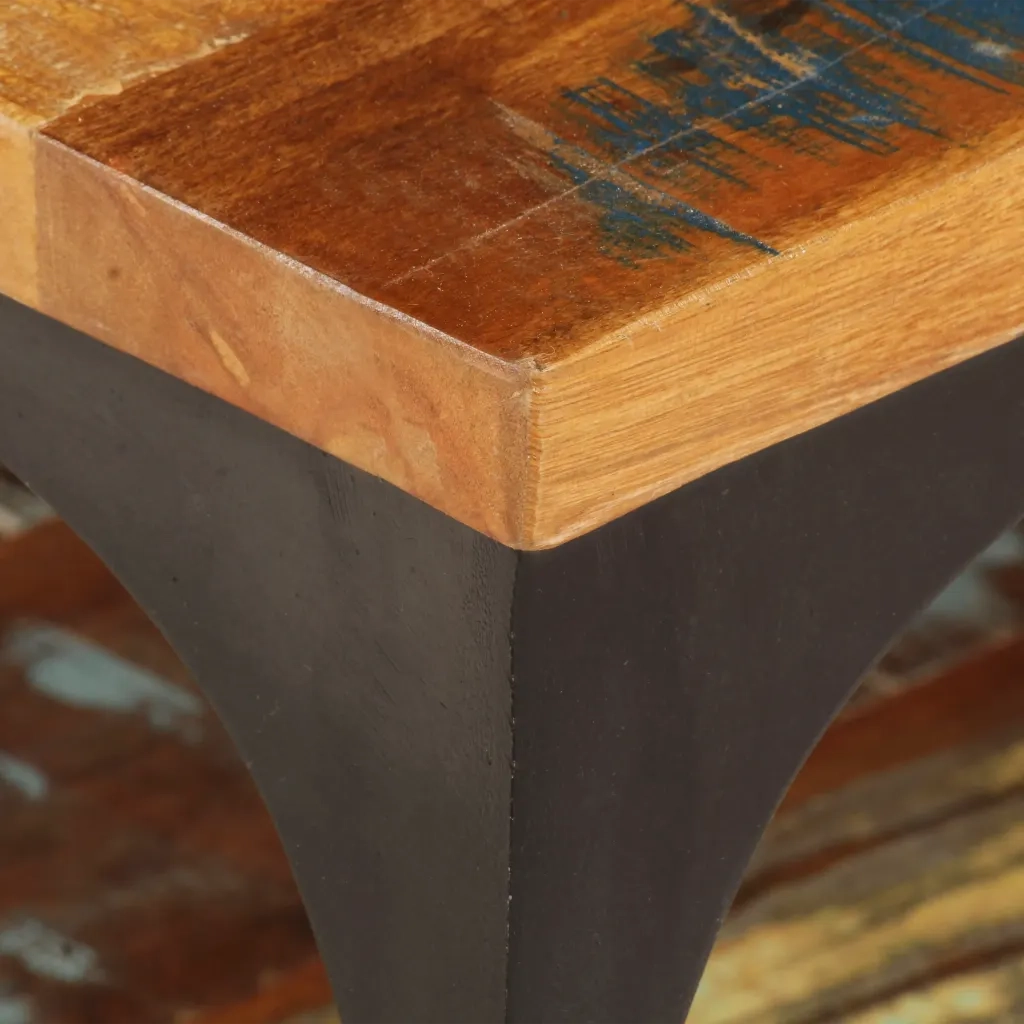 Tavolino da salotto | Tavolino da caff¨¨ | Tavolino da Soggiorno con Mensola 100x60x35 cm Massello di Recupero