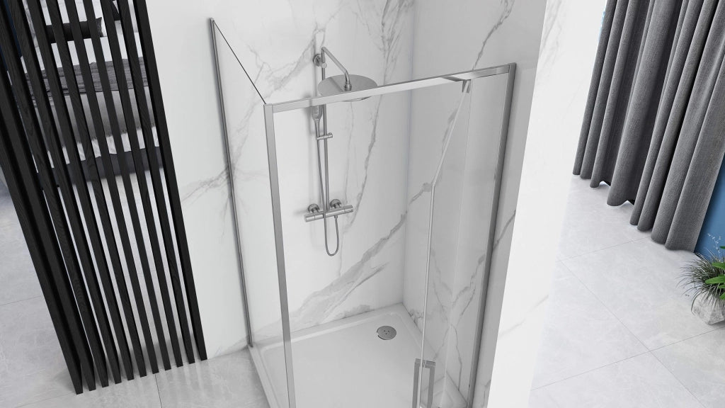 Cabina Doccia Rea Rapid Swing Chrom 100x90