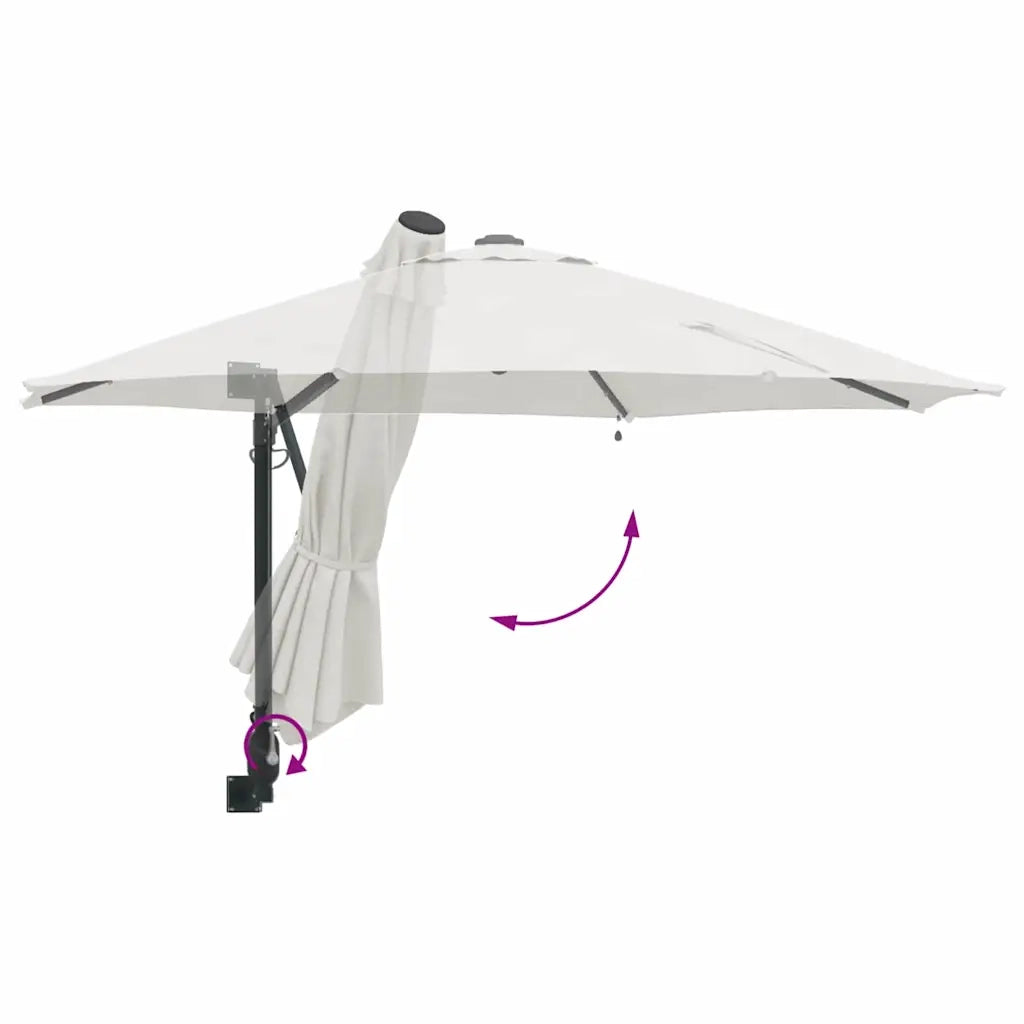 Ombrello | Parasol da giardino Sabbia 248 x 248 x 148 cm