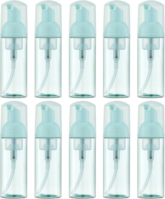 Kit di pompe schiaccian noci da 10 pezzi - contenitore gonfiabile - colore verde