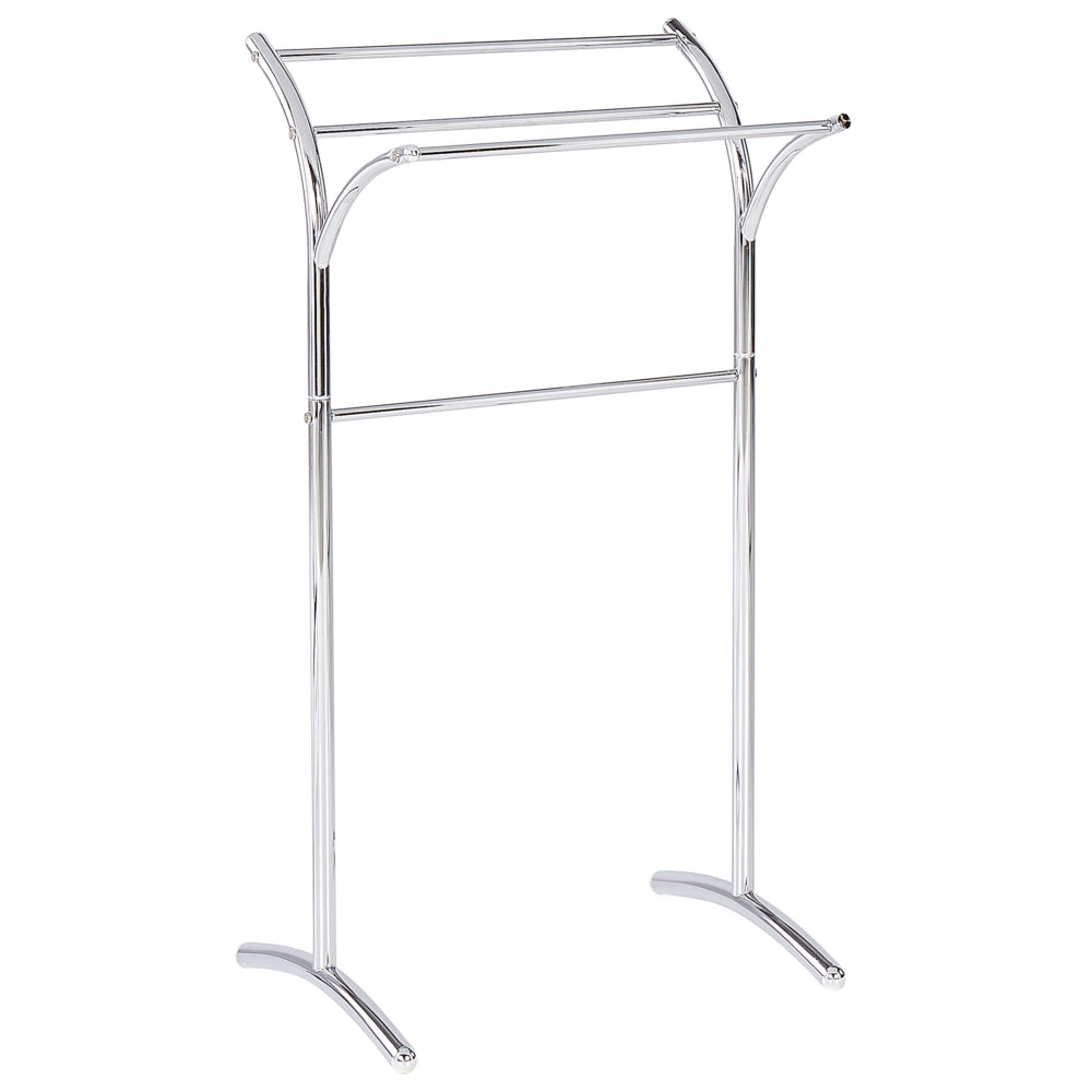 Portasciugamani in acciaio argentato lucido 3 binari portasciugamani da terra accessori da bagno moderni