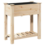 Fioriere | Cassetta per fiori | Vaso da giardino con lo scaffale Beige 71 x 37 x 76,5 cm