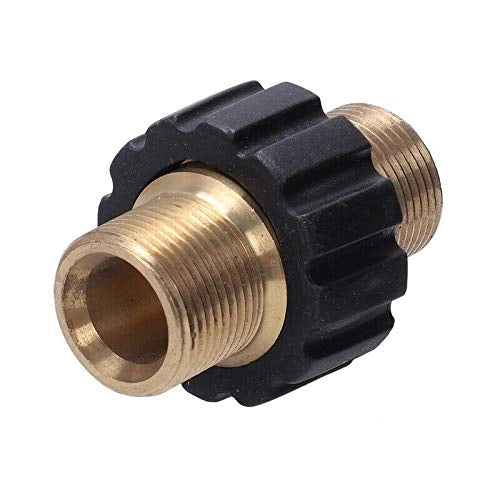 Adattatore per Tubo Alta Pressione – Ottone Anticorrosione, Filettatura 2x M22 | Compatibile con Idropulitrici Kärcher