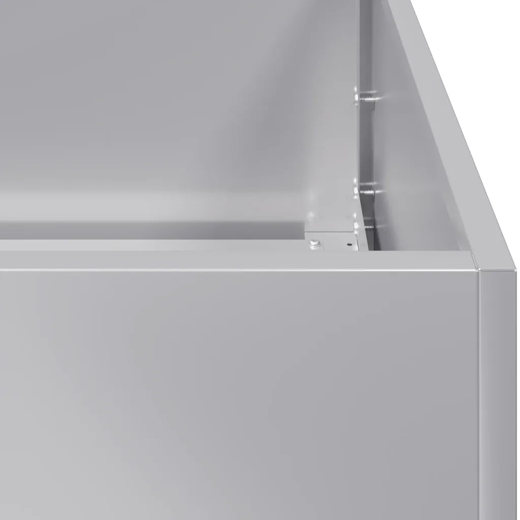 Fioriera 40x80x80 cm in Acciaio Zincato 860778