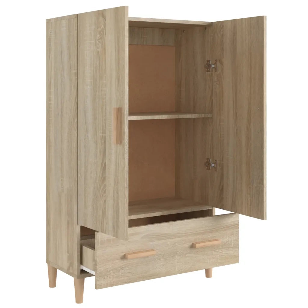 Credenza Rovere Sonoma 70x31x115 cm in Legno Multistrato cod mxl 18691