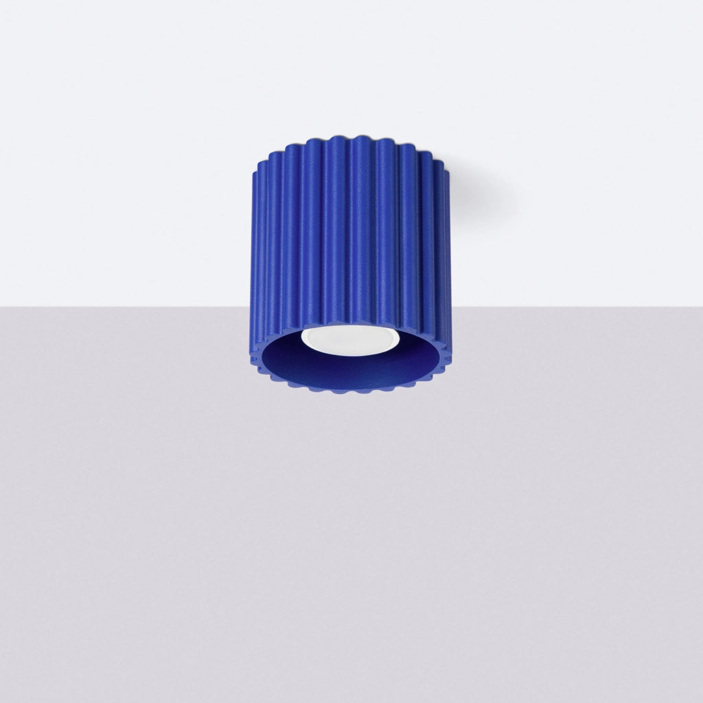 Spot soffitto VISTAO Pure Lume rotondo blu GU10 10cm