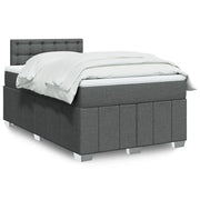 Giroletto a Molle con Materasso Grigio Scuro 120x200 cm Tessuto 3289350