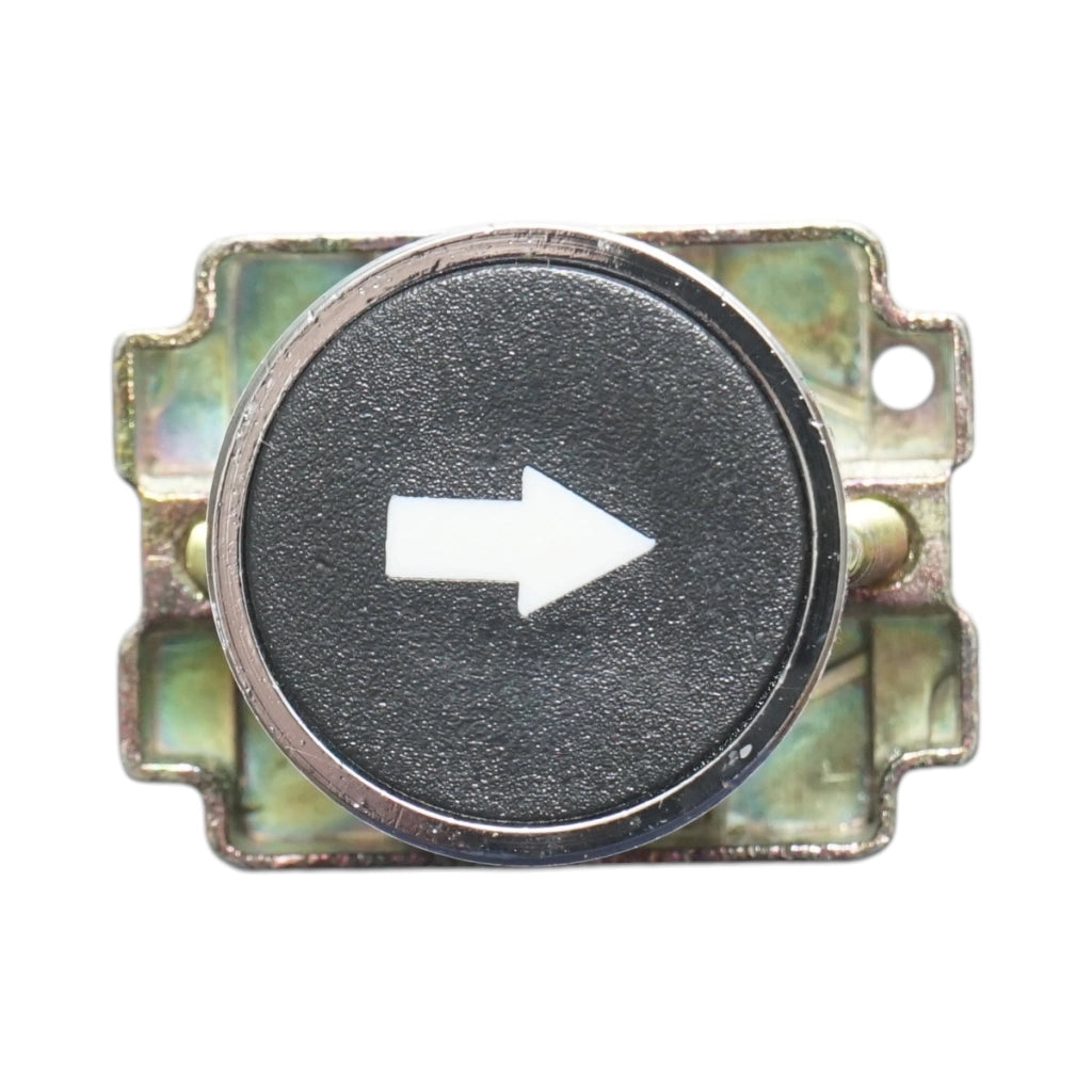 Pulsante nero con ritorno e marcatura 1NO, 400V/10A, LAY5 Breckner Germany