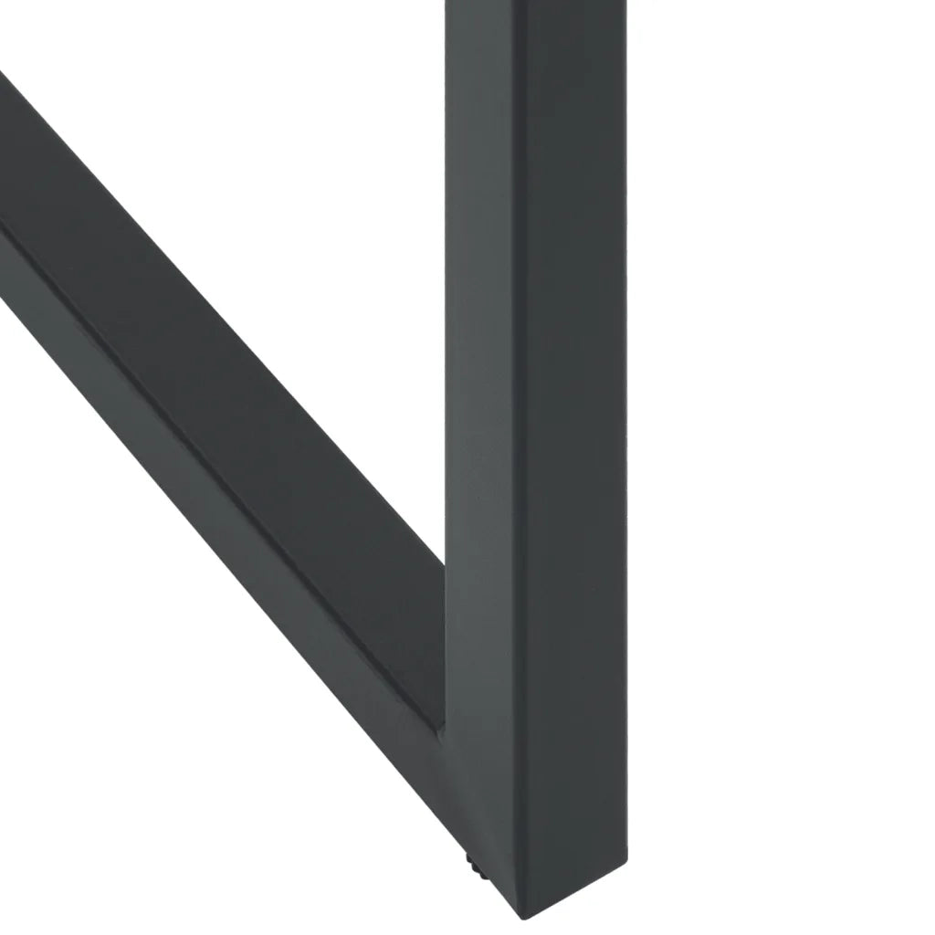 Set Bar da Giardino 7pz Nero in Acciaio Verniciato a Polvere 3283753