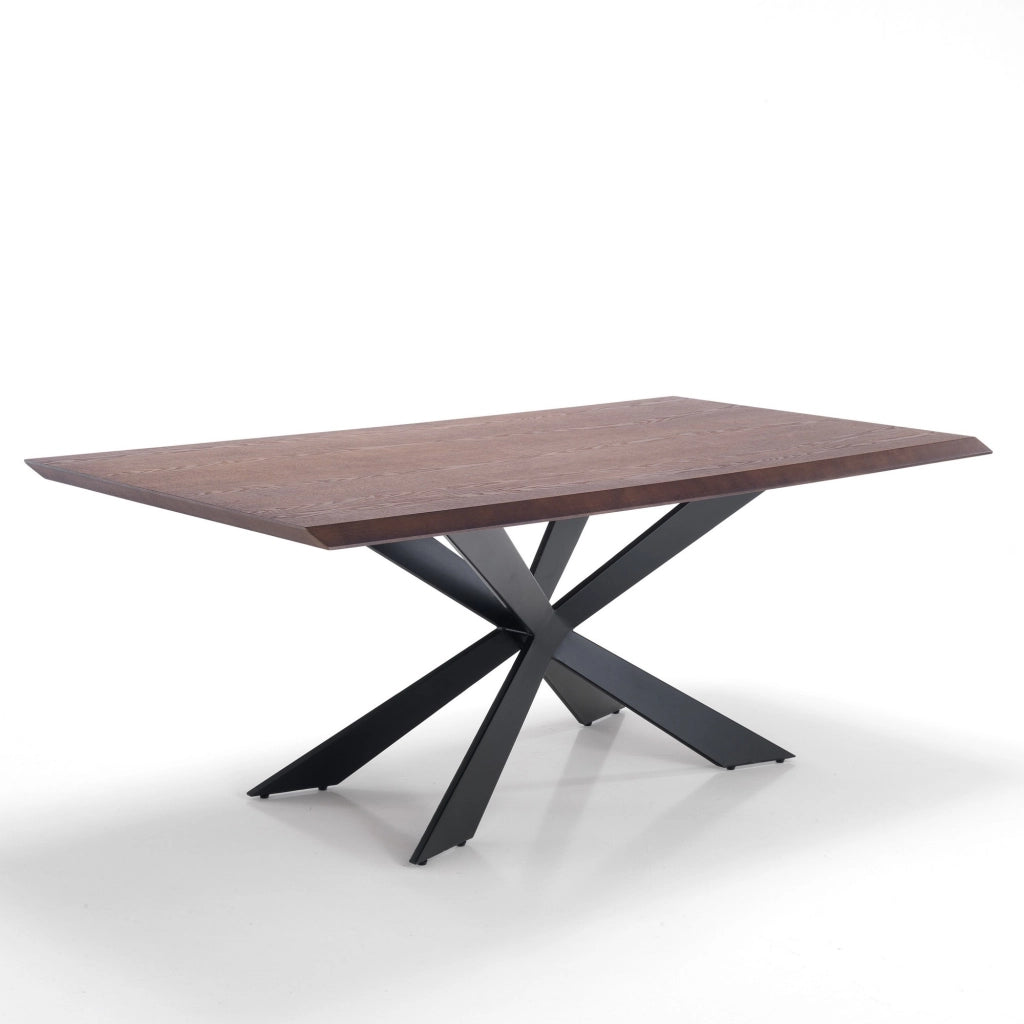 Tavolo fisso effetto legno nero cm. H.76 x P.100 x L.200