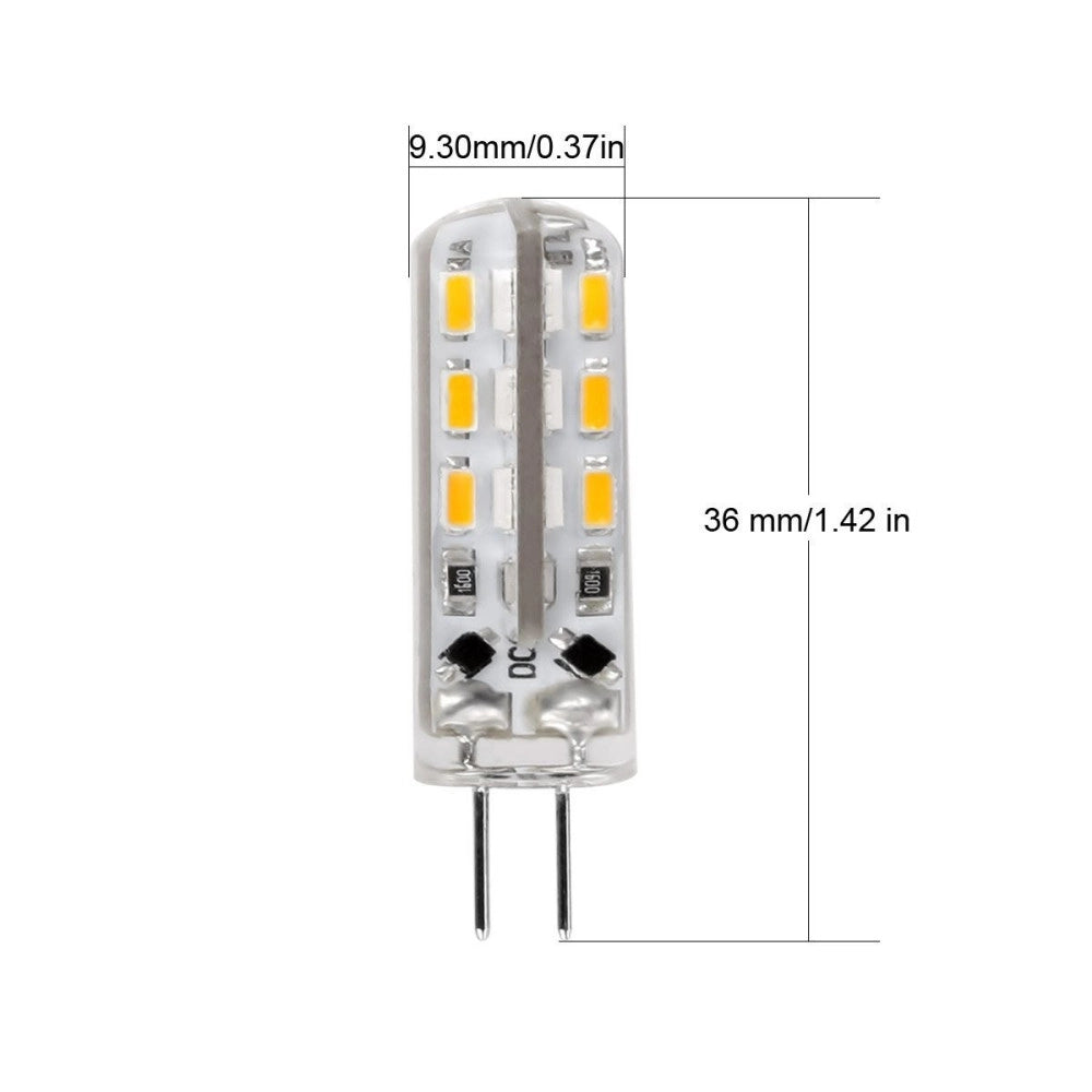Trade Shop - 2 Lampadine 2.5w Led 32 Smd Attacco G4 A Spillo Luce Bianca Fredda Calda 220v - -bianco Freddo      -