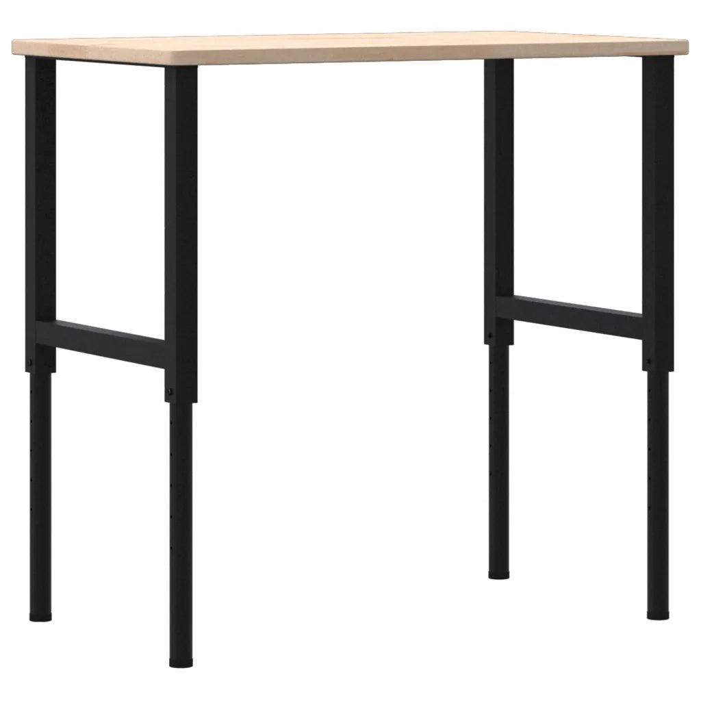 Banco da Lavoro 100x60x(71,5-98) cm Legno Rovere Rettangolare
