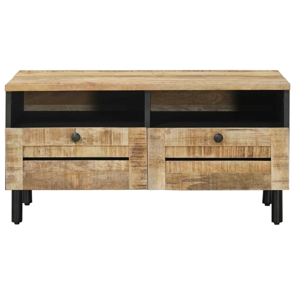 Tavolino da salotto Marrone e Nero 80 x 54 x 40 cm 4018857