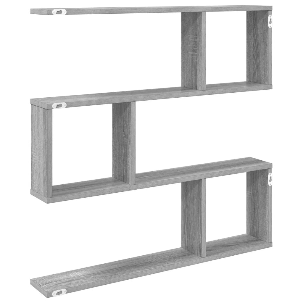 Scaffale da parete Sonoma grigio 80 x 12 x 79,5 cm 8012281