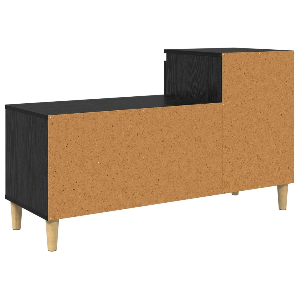 Scarpiera | Mobile per scarpe con cassetto Rovere Nero 102 x 36 x 60 cm