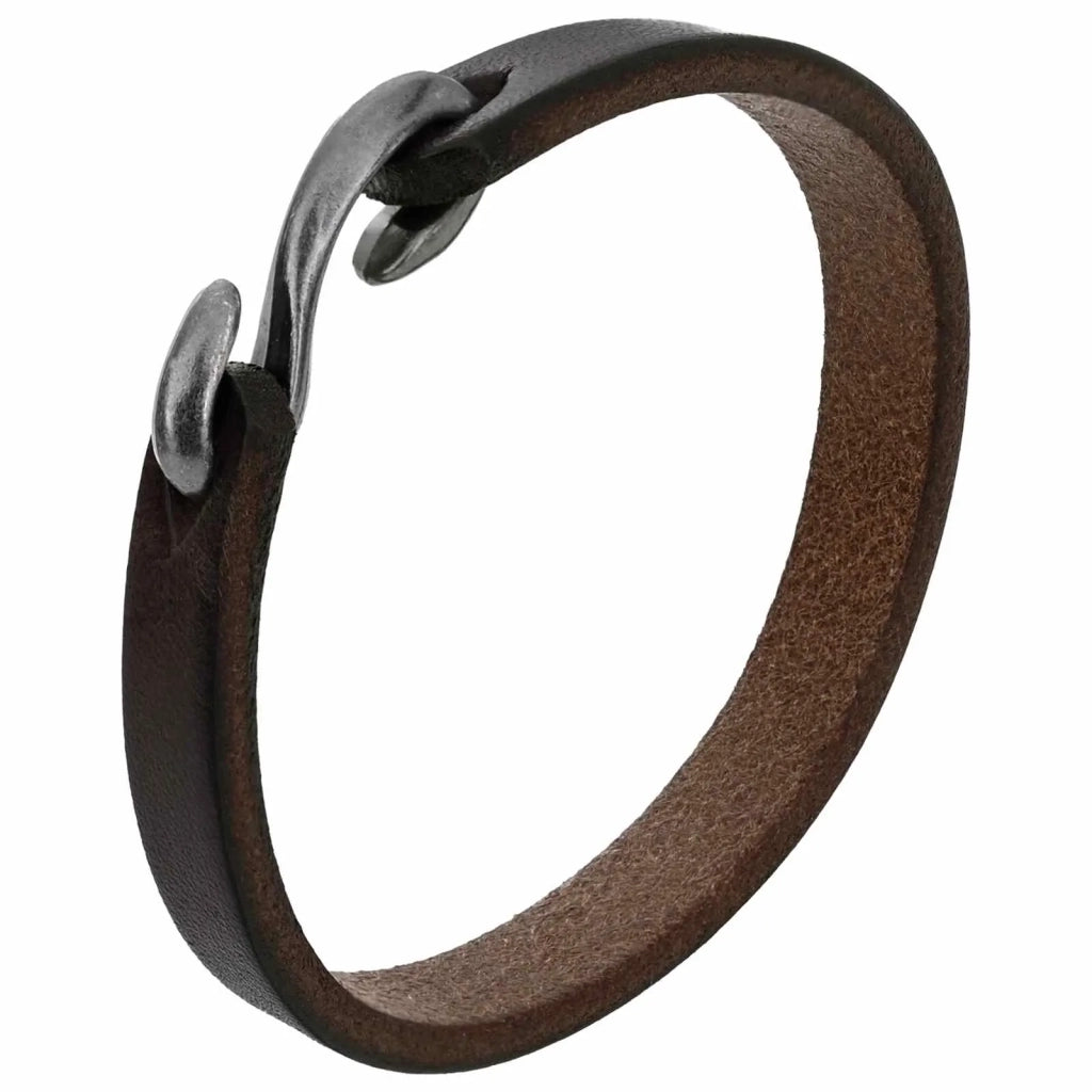 Cinturino in pelle Marrone Scuro 1000 x 0,6 cm Pelle 42034174