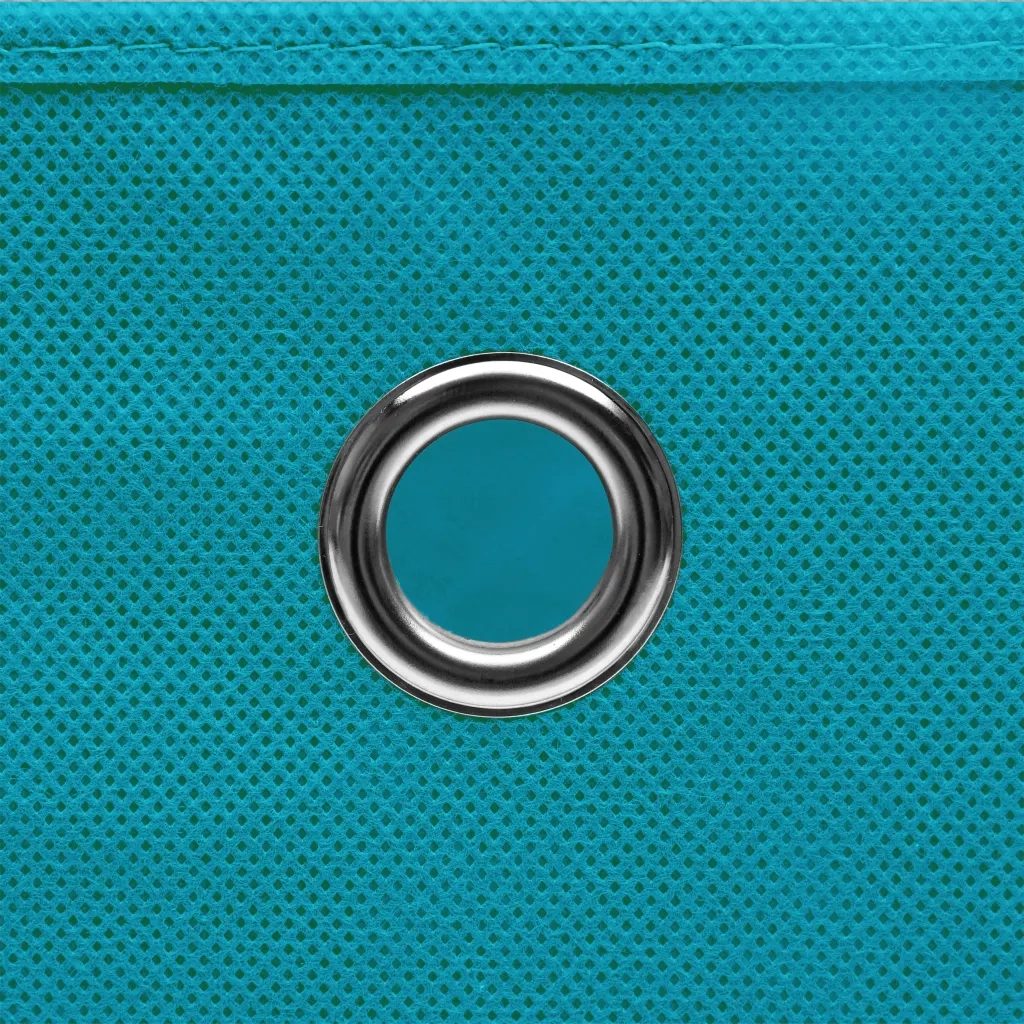 Scatole con Coperchi 4pz Azzurre 32x32x32 cm Tessuto 288374