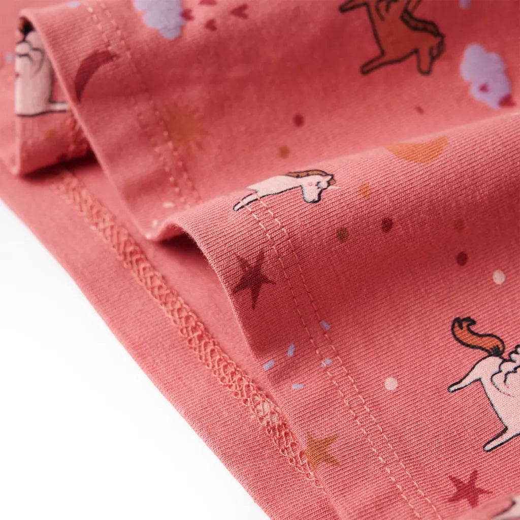 Pigiama da Bambina a Maniche Lunghe Rosa Antico 104 CFW1390000